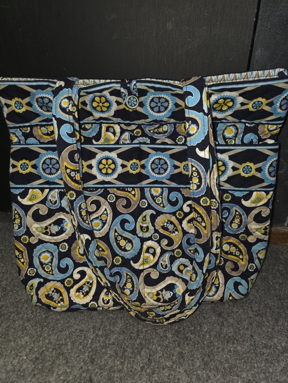 Stephanie Dawn Quilted Floral Paisley Tote Bag